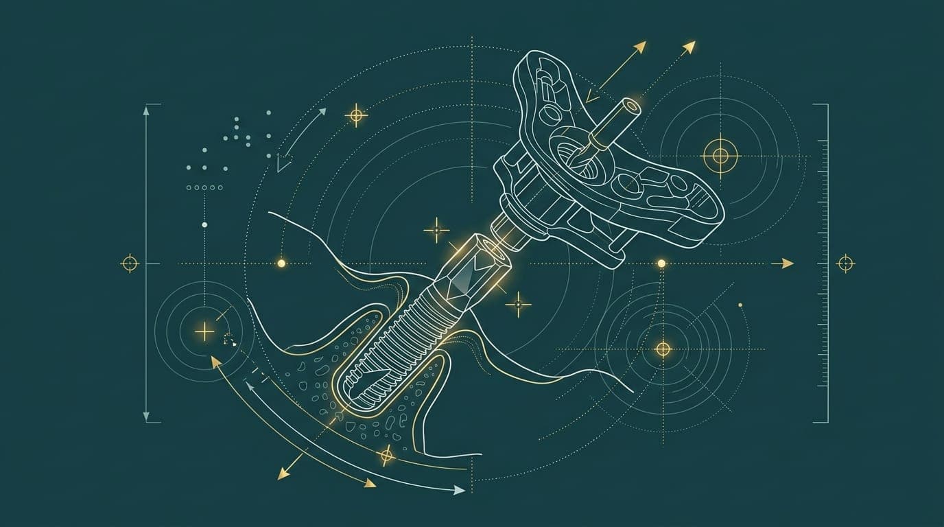 Swiss computer-guided implant 3D surgical guide schematic